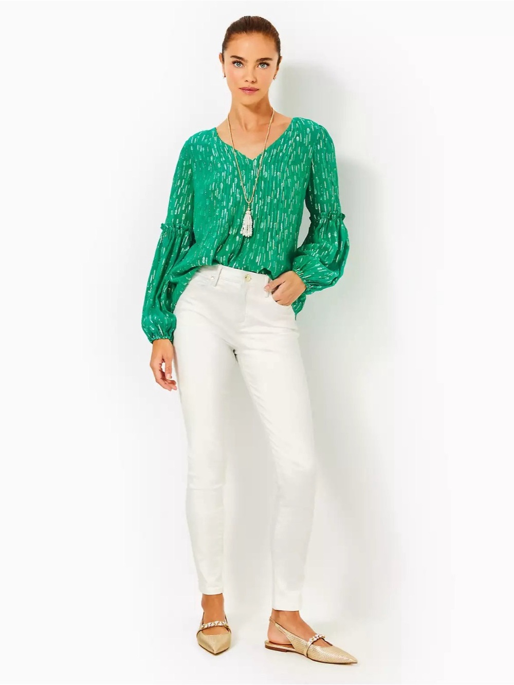Lilly Pulitzer Eagen Shimmer Skinny Pants